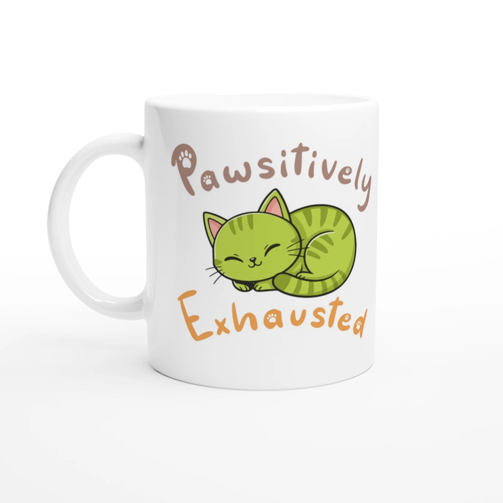Pawsitively exhausted Mug